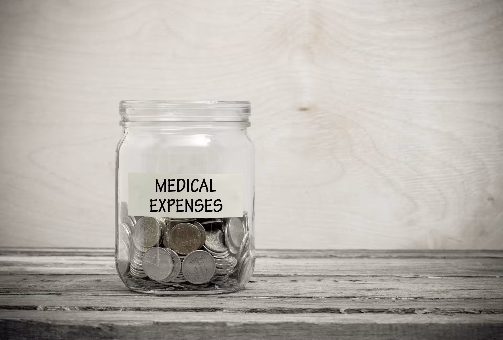 Loose change in a jar 