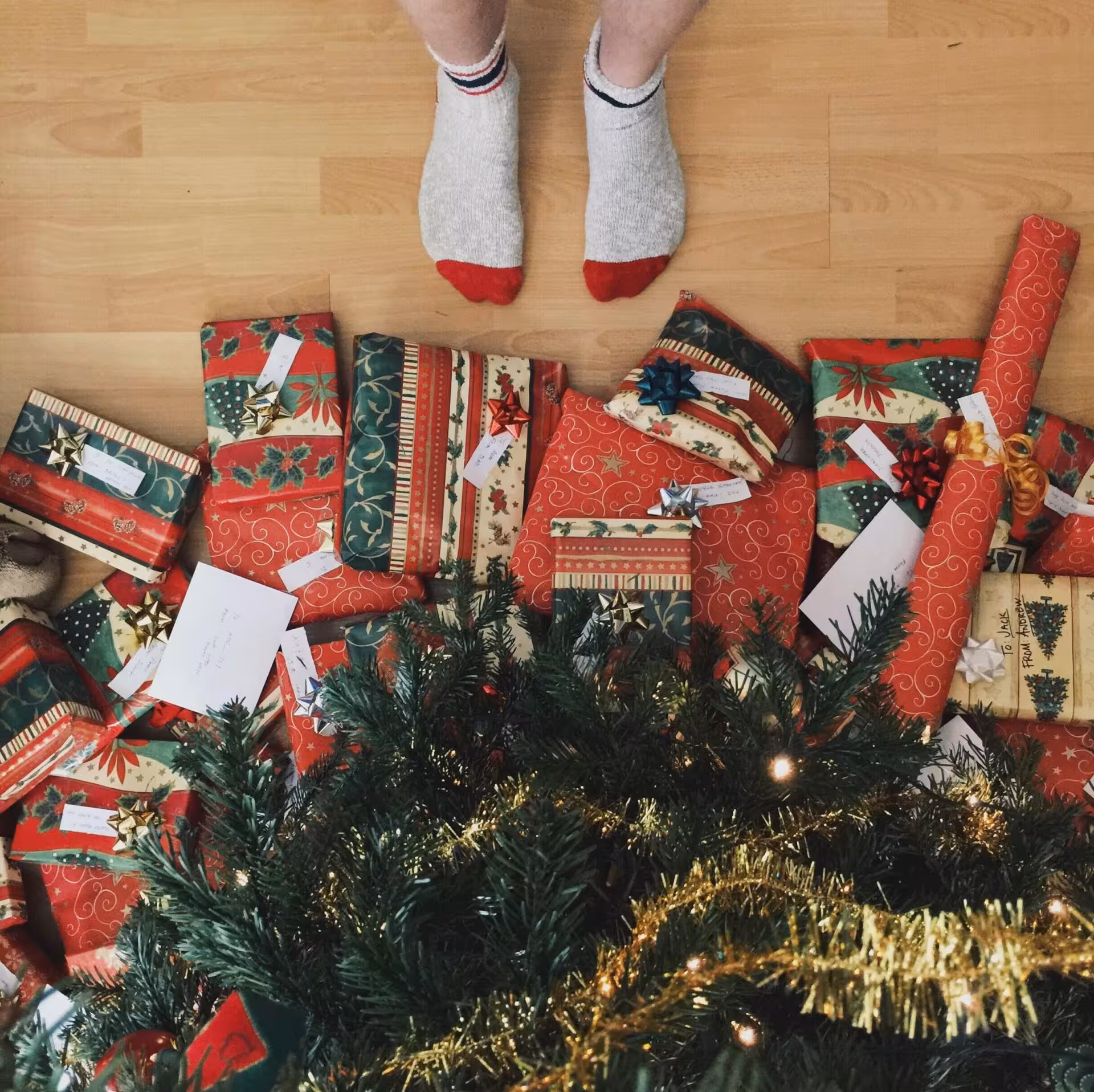 Wrapped Christmas Presents